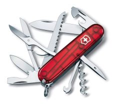 Victorinox Huntsman, 91 mm, red transparent