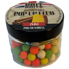 BritBaits Pop Up fluo 5xColor Mix Sajtos-Fahéj 7 mm