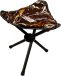 Virgo háromlábú horgász szék valódi fa mintás