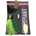 Spinner bait with spoon 14g chartreuse with green net 