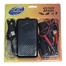 Levegőztető pumpa elemes, szivargyújtós, USB, 220V, Akksi APAA4
