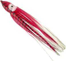 Octopus white-striped burgundy glitter 19cm 2db/csomag