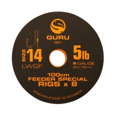 GURU előkötött horog LWGF Feeder Special Rig size 14/100cm